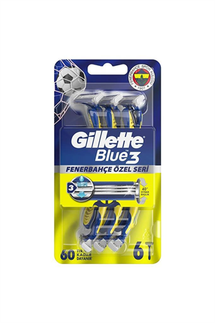 Gillette Blue 3 Fenerbahçe Özel Seri 6lı Paket Tıraş Bıçağı