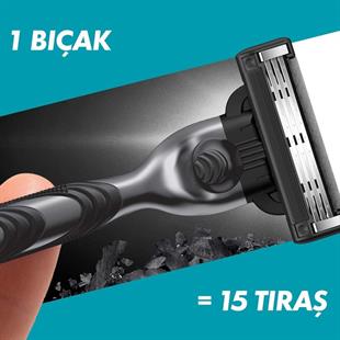 Gillette Mach 3 Charcoal Tıraş Makinesi ve Yedek Tıraş Bıçağı 5li