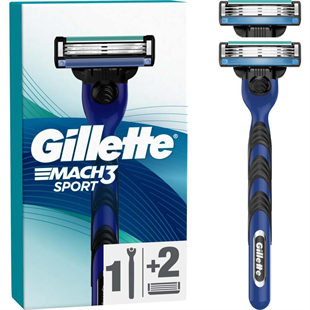 Gillette Mach 3 Sport Tıraş Makinesi 2li Yedek Tıraş Bıçağı