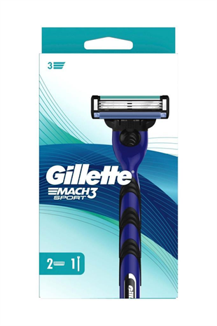 Gillette Mach 3 Sport Tıraş Makinesi 2li Yedek Tıraş Bıçağı