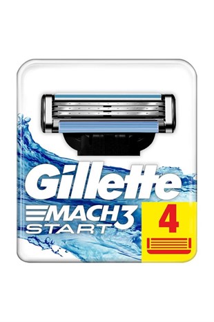 Gillette Mach 3 Start Tıraş Bıçağı 4lü Yedek Başlık