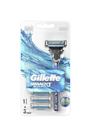 Gillette Mach 3 Start Tıraş Makinesi 3lü Yedek Tıraş Bıçağı