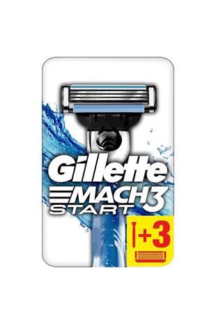 Gillette Mach 3 Start Tıraş Makinesi 3lü Yedek Tıraş Bıçağı
