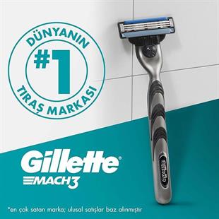 Gillette Mach 3 Tıraş Makinesi + 2 Yedek Tıraş Bıçağı