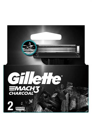 Gillette Mach3 Charcoal Yedek Tıraş Bıçağı 2li