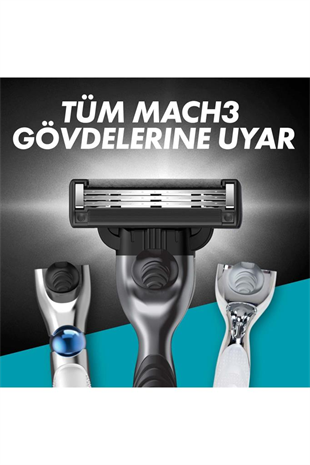 Gillette Mach3 Charcoal Yedek Tıraş Bıçağı 2li
