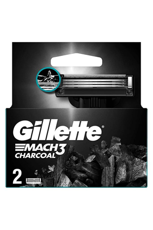 Gillette Mach3 Charcoal Yedek Tıraş Bıçağı 2li
