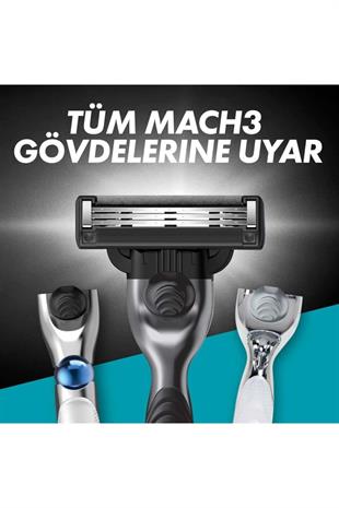 Gillette Mach3 Charcoal Yedek Tıraş Bıçağı 2li