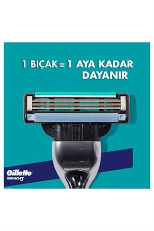 Gillette Mach3 Yedek Tıraş Bıçağı 2li