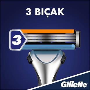 Gillette Sensor 3 Tıraş Makinesi + 6 Yedek Tıraş Bıçağı