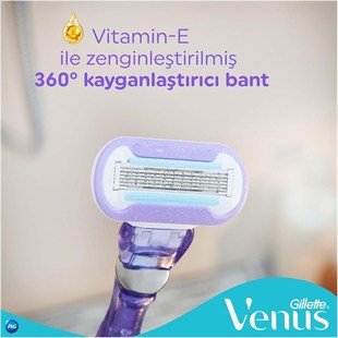 Gillette Venus Extra Smooth Swirl Tıraş Makinesi+Yedek Başlık