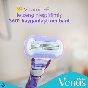 Gillette Venus Extra Smooth Swirl Tıraş Makinesi+Yedek Başlık