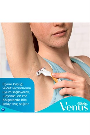 Gillette Venus Simply Tıraş Makinesi 3 Yedek Tıraş Bıçağı