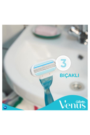 Gillette Venus Smooth Kadın Tıraş Makinesi 3 Yedek Tıraş Bıçağı