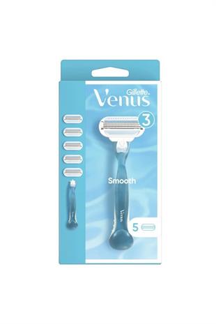 Gillette Venus Smooth Tıraş Makinesi + 5 Yedek Başlık