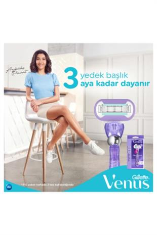 Gillette Venus Swirl Tıraş Makinesi + 3 Yedek Başlık