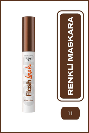 Golden Rose Flash Lash Colored Mascara No:11 Chocolate - Renkli Maskara
