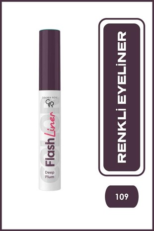 Golden Rose Flash Liner Colored Eyeliner No:109 Deep Plum - Renkli Eyeliner