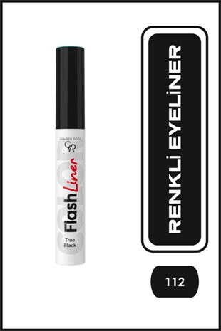 Golden Rose Flash Liner Colored Eyeliner No:112 True Black - Renkli Eyeliner