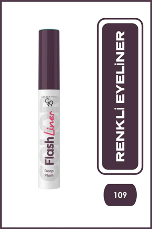 Golden Rose Flash Liner Colored Eyeliner No:109 Deep Plum - Renkli Eyeliner