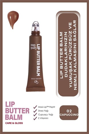 Golden Rose Lip Butter Balm No: 02 Cappuccino Nemlendirici ve Parlatıcı Dudak Balmı
