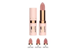 Golden Rose Nude Look Matte Lipstick 02 Peachy Nude Ruj