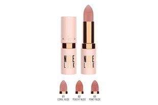 Golden Rose Nude Look Matte Lipstick 02 Peachy Nude Ruj