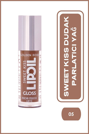 Golden Rose Sweet Kiss Lip Oil Gloss 05 Mocha Mousse Latte Dudak Parlatıcısı