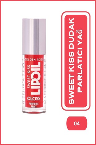 Golden Rose Sweet Kiss Lip Oil Gloss 04 Paradise Fruit Dudak Parlatıcısı