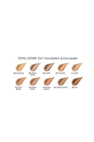 Golden Rose Total Cover Foundation 15 Warm Sand 30 ml