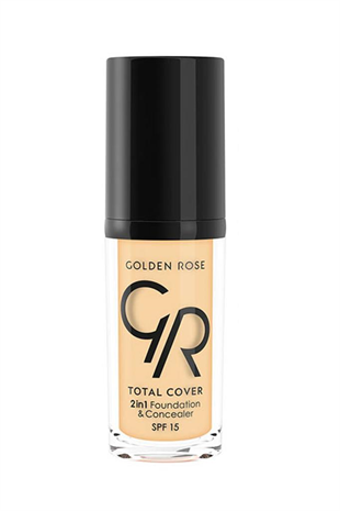 Golden Rose Total Cover Foundation 21 Light Yellow Beige 30 ml