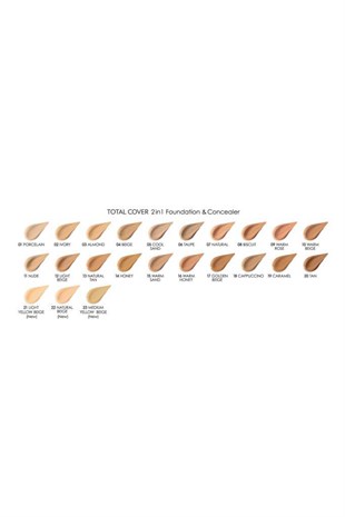 Golden Rose Total Cover Foundation 22 Natural Beige 30 ml