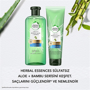 Herbal Essences Güç Ve Nem Aloe Bambu Saç Bakım Kremi 275 ml
