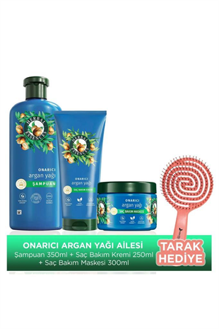 Herbal Essences Onarıcı Argan Yağı Bakım Kremi 300ml+Mask300ml+Şamp350ml