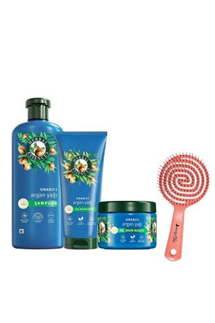 Herbal Essences Onarıcı Argan Yağı Bakım Kremi 300ml+Mask300ml+Şamp350ml