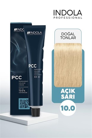 Indola PCC 10.0 Açık Sarı 60 ml Saç Boyası