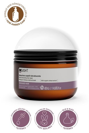 Insight Yıpranmış Saçlar İçin Onarıcı Maske 400 ml