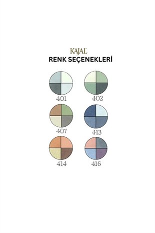 Kajal Quattro Eyeshadow 4 Lü 414 Far Paleti