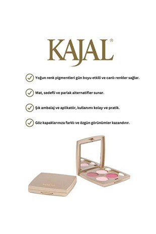 Kajal Quattro Eyeshadow 4 Lü 414 Far Paleti