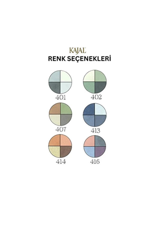 Kajal Quattro Eyeshadow 4 Lü 414 Far Paleti