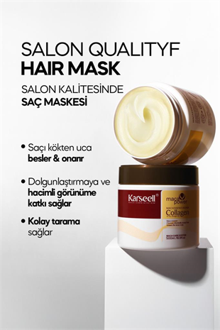 Karseell Collagen Maca Özü Onarıcı Saç Maskesi 500 ml 