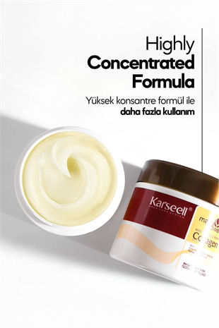 Karseell Collagen Maca Özü Onarıcı Saç Maskesi 500 ml 