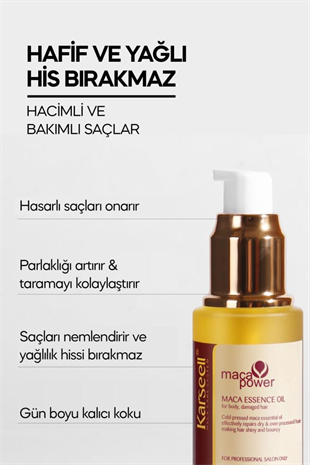 Karseell Maca Özü Saç Bakım Yağı 50 ml 