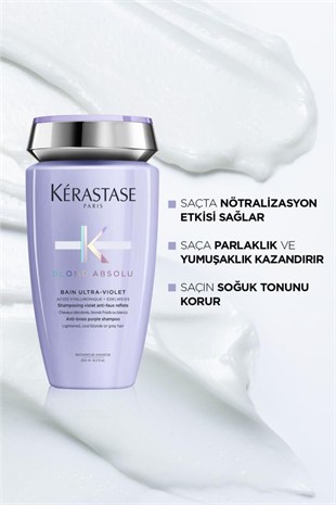 Kerastase Blond Absolu Bain Ultra-violet Istenmeyen Sarı&turuncu Yansımaları Nötralize Eden Şampuan