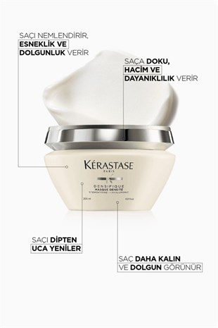 Kerastase Densifique Masque Densité Dolgunluk Ve Esneklik Veren Saç Maskesi 200 ml