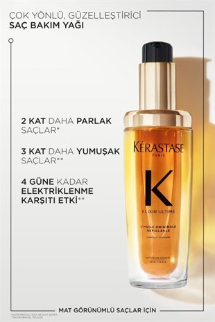 Kerastase Elixir Ultime L‘Huile Originale Refillable 75 ml Saç Bakım Yağı