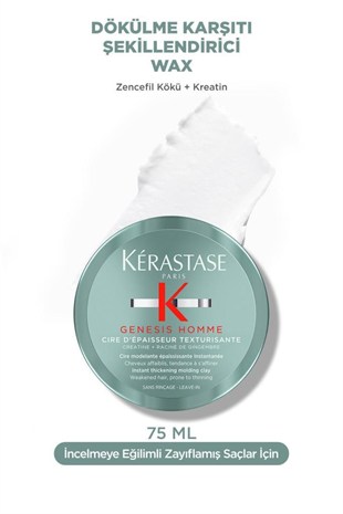 Kerastase Genesis Homme Şekillendirici Wax 75ml