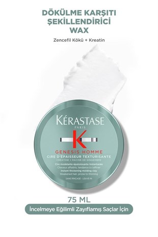 Kerastase Genesis Homme Şekillendirici Wax 75ml