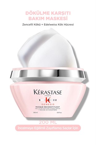 Kerastase Genesis Masque Reconstituant Saç Dökülme Karşıtı Güçlendirici Maske 200 ml