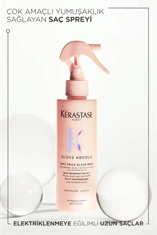 Kerastase Gloss Absolu Elektriklenmeye Eğilimli Saçlar Için Çok Amaçlı Bakım Sütü Spreyi 190 ml